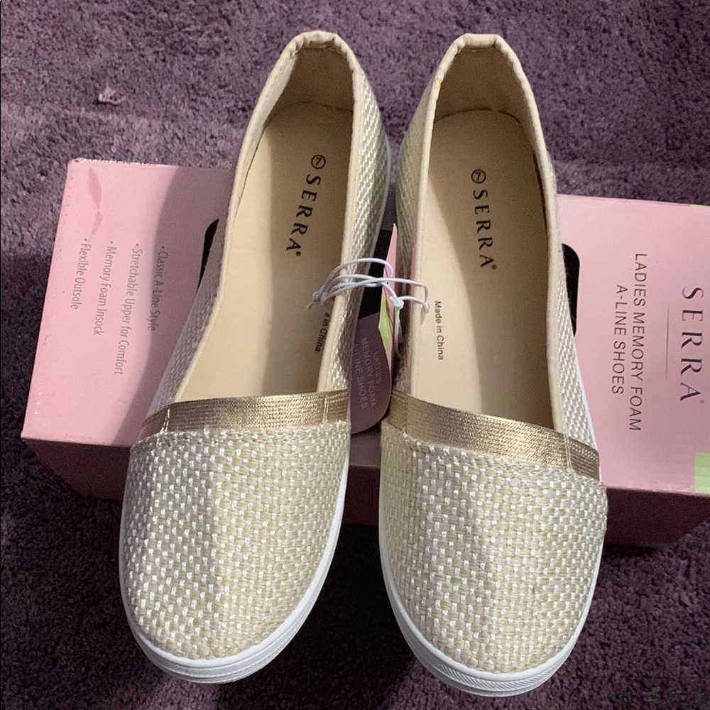 Serra Women's Gold Slip-On Shoes